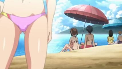 Порно мультфильм с раскрепощенными девушками на пляже