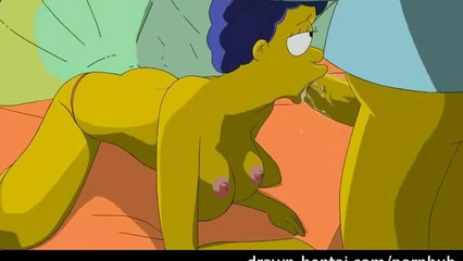 Порно мультик Симпсоны - Гомер ебет в рот Мардж